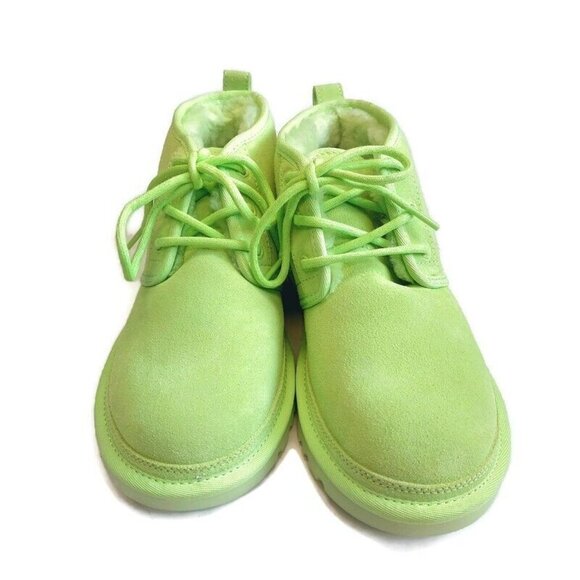 UGG Neumel Chukka Casual Suede Boots Womens Size 7 Key Lime Green 1094269 - Picture 5 of 8